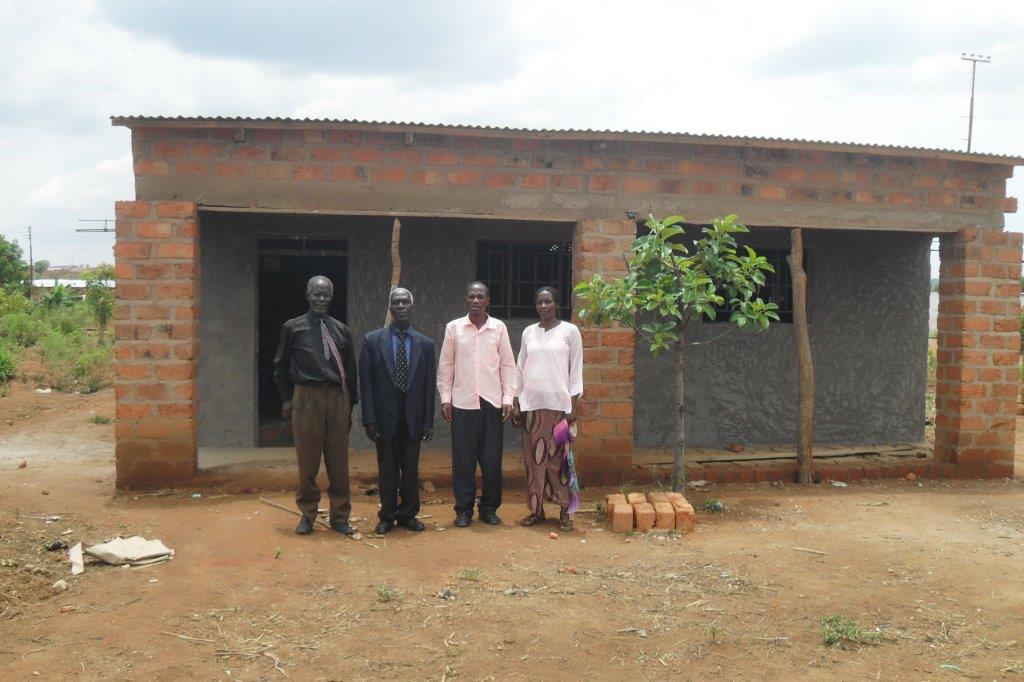 The latest picture from the Congo showing the near completion of the classroom/church hall.  